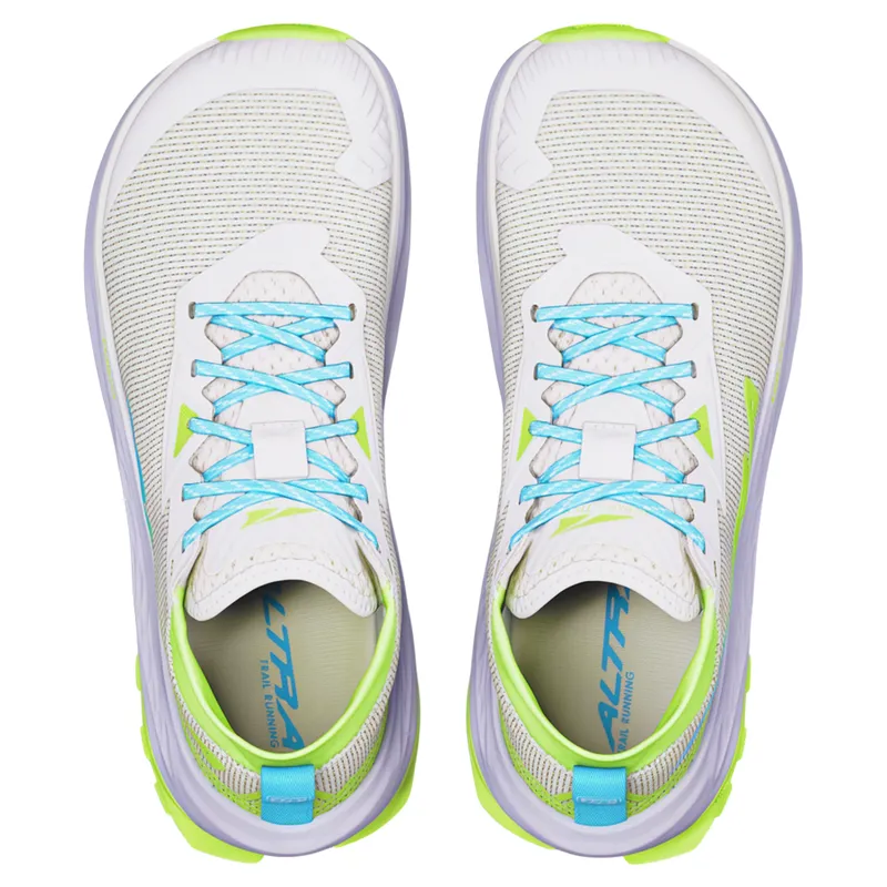 Altra Olympus 275 HiLo Trail Shoes Womens in Vaporous Grey/Bluefish-5