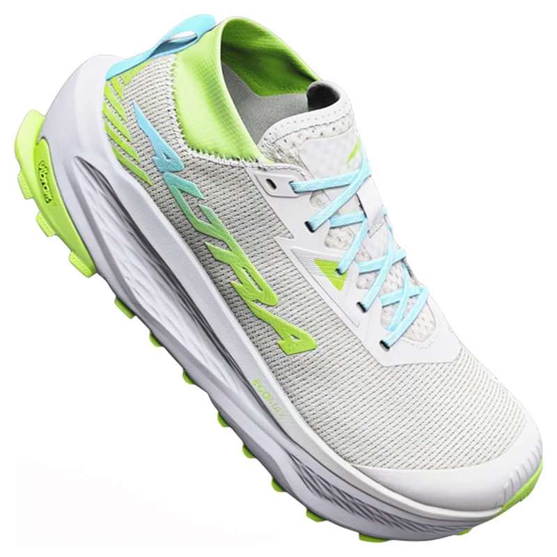 Altra Olympus 275 HiLo Trail Shoes Womens in Vaporous Grey/Bluefish-2
