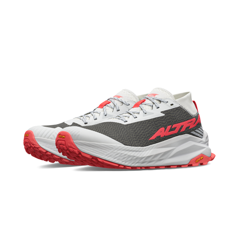 Altra Olympus 275 Trail Running Shoes Mens in White/Coral-2