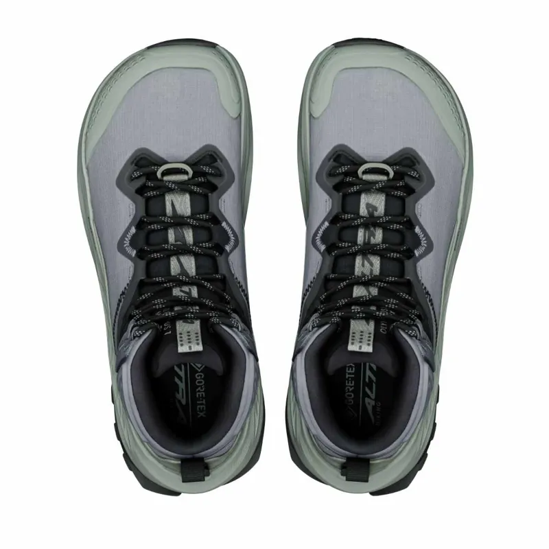 Altra Olympus 7 Mid Gore-Tex Womens in Castlerock/Black/Agave Green-5