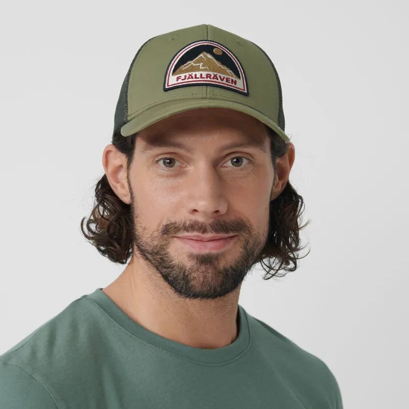 Fjallraven Badge Langtradarkeps Cap in Green-3