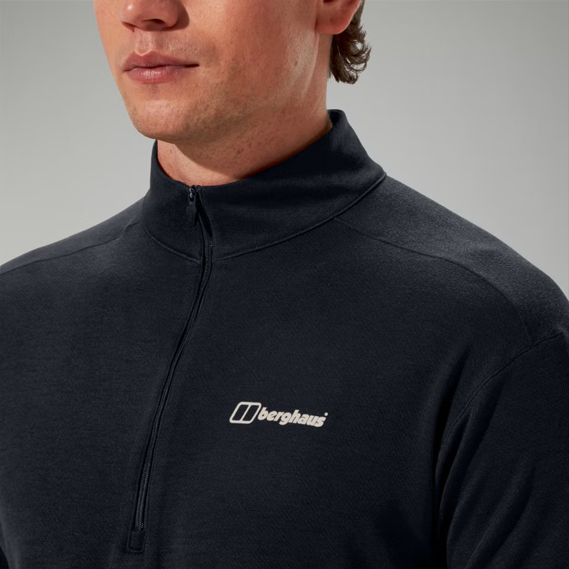 Berghaus Ivyhill Half Zip Fleece Top Mens in Black/Black-4