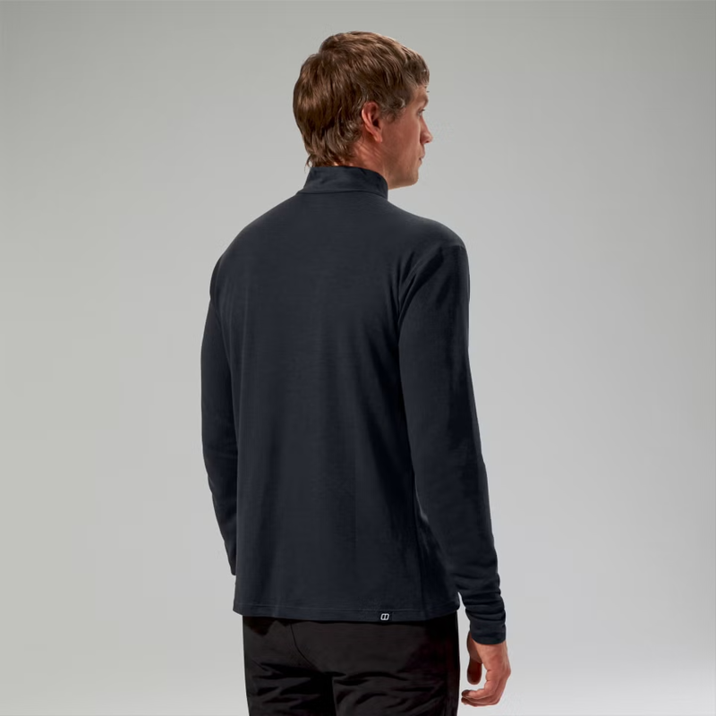 Berghaus Ivyhill Half Zip Fleece Top Mens in Black/Black-1