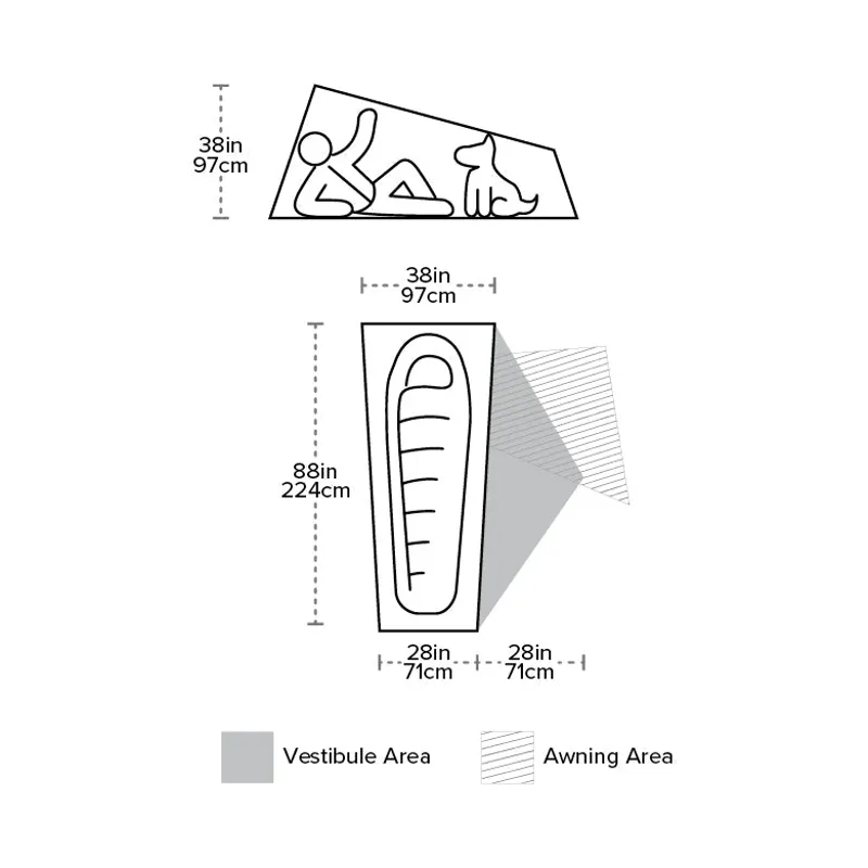 Big Agnes Copper Spur UL1 Tent in Lichen Green-9
