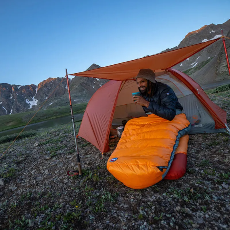 Big Agnes Torchlight EXP 30F Sleeping Bag Long Left in Tangelo-10