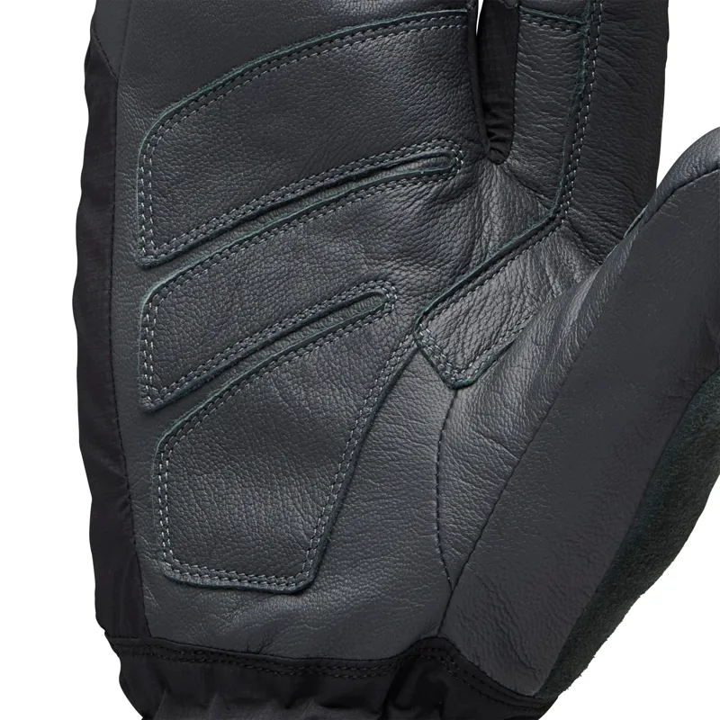 Black Diamond Alpine 3 Finger Mitts in Black/Carbon-2