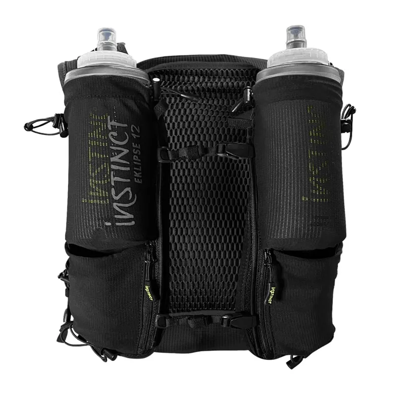 Instinct Eklipse 12L Hydration Vest with 2 x 600ml Bottles in Black