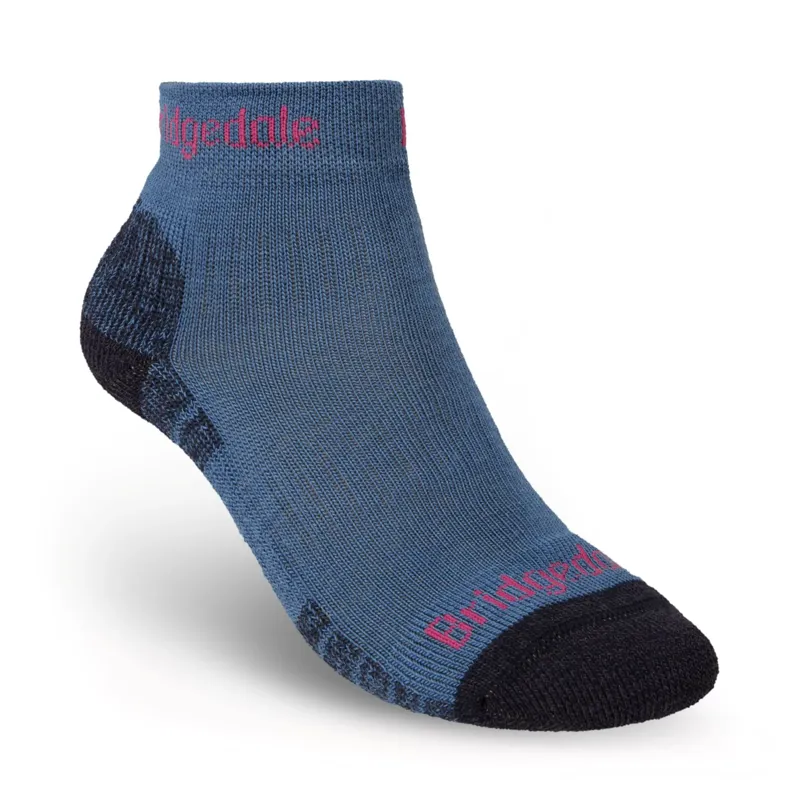 Bridgedale Hike Lightweight Merino Ankle Socks Womens in Denim