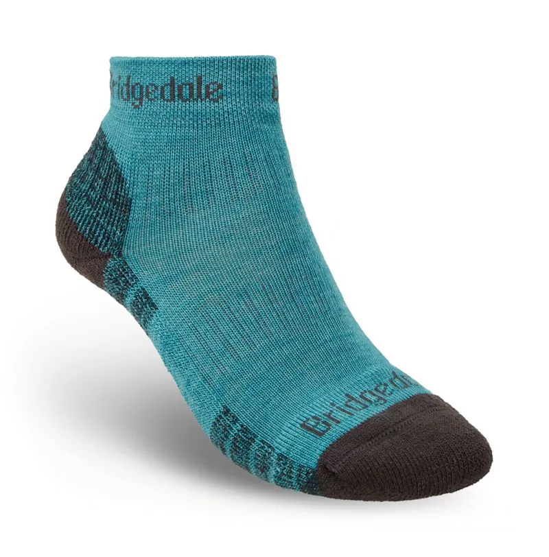 Bridgedale Hike LW Merino Performance Ankle Socks Womens in Turquoise