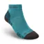 Bridgedale Hike Lightweight Merino Performance Ankle Socks Womens in Turquioise/Grey