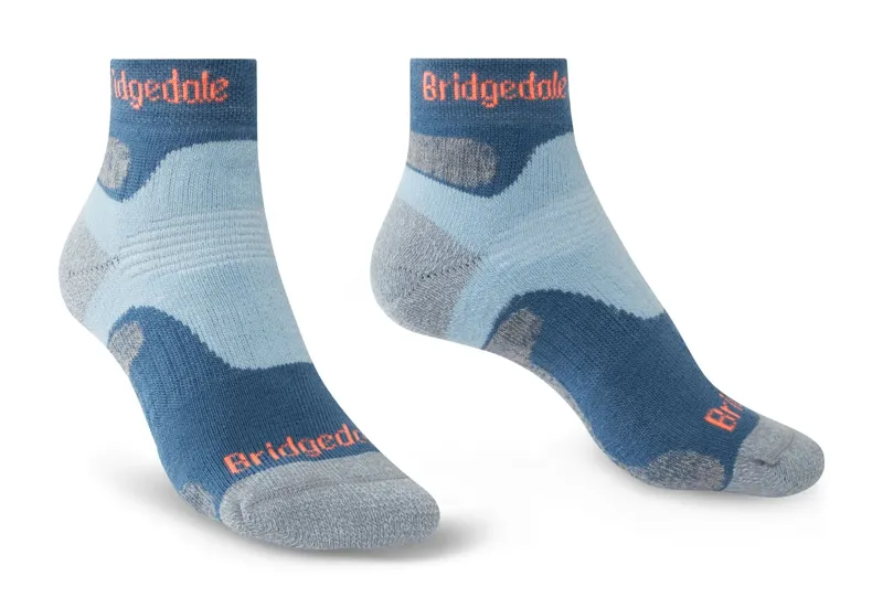 Bridgedale Hike Midweight Merino Performance Ankle Socks Womens Blue