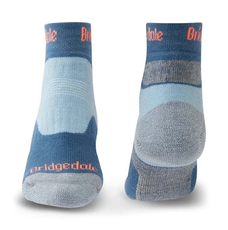 Bridgedale Hike Midweight Merino Performance Ankle Socks Womens Blue-1