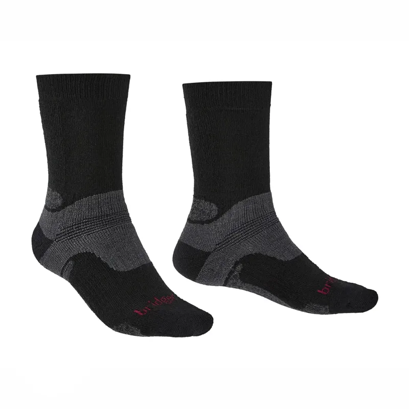 Bridgedale Hike Midweight Merino Performance Boot Socks Mens in Black