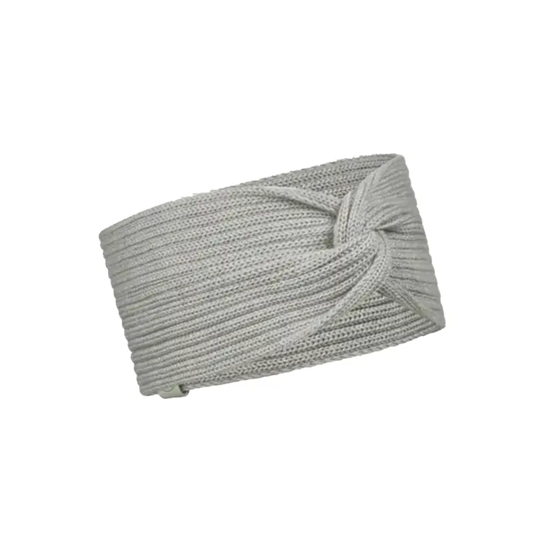 Buff Knitted Headband in Norval Light Grey