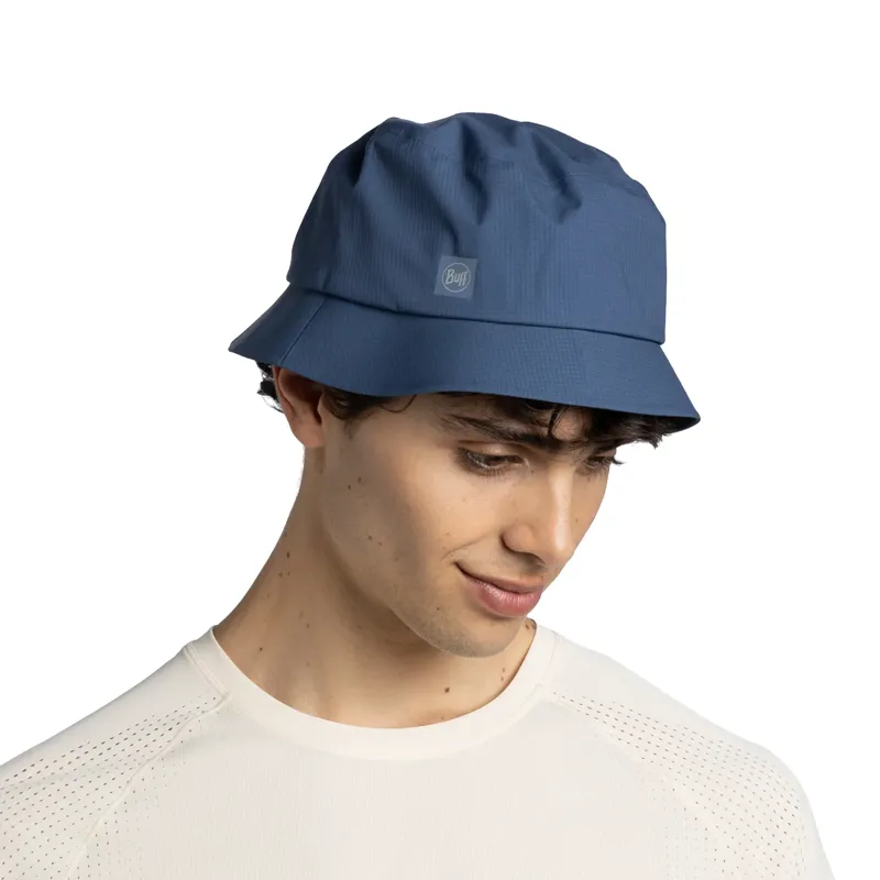 Buff Rain Bucket Hat in Solid Dark Denim-3
