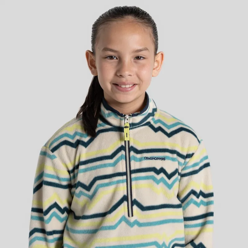 Craghoppers Bachas Half Zip Fleece Kids in Key Lime Print-5