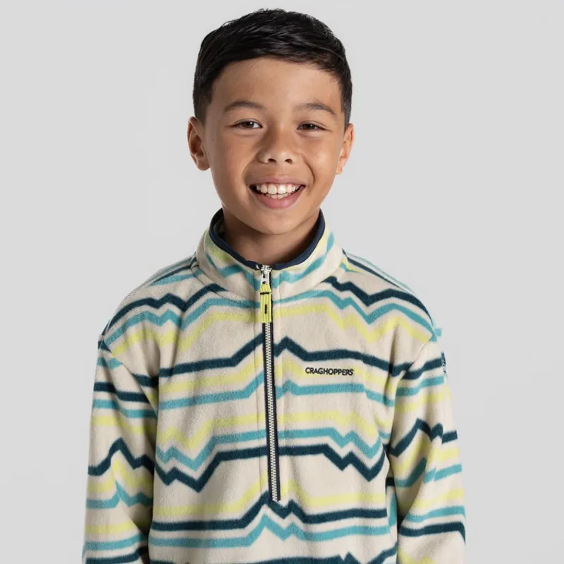 Craghoppers Bachas Half Zip Fleece Kids in Key Lime Print-7