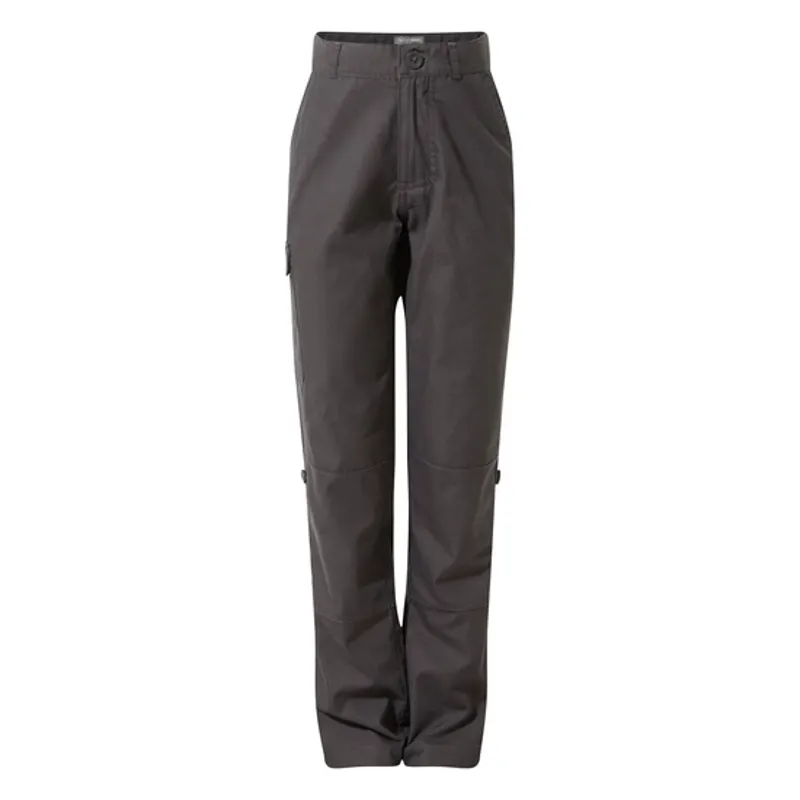 Craghoppers Kiwi Trousers II Kids in Black Pepper