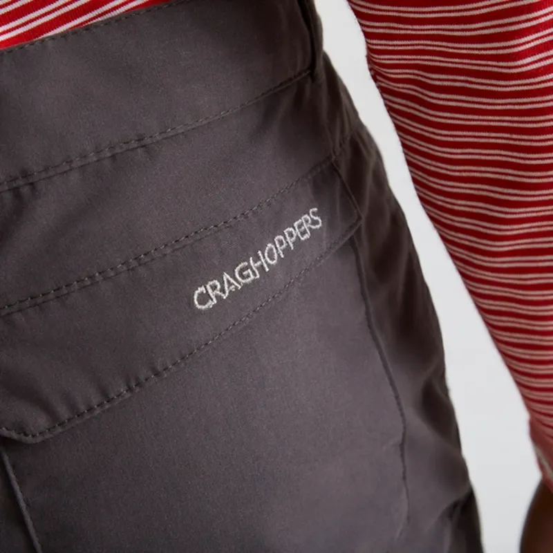 Craghoppers Kiwi Trousers II Kids in Black Pepper-5