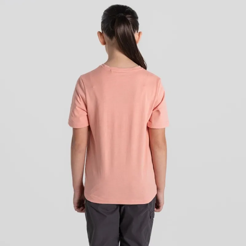Craghoppers Ellis Short Sleeved T-Shirt Kids in Sunset Haze-1
