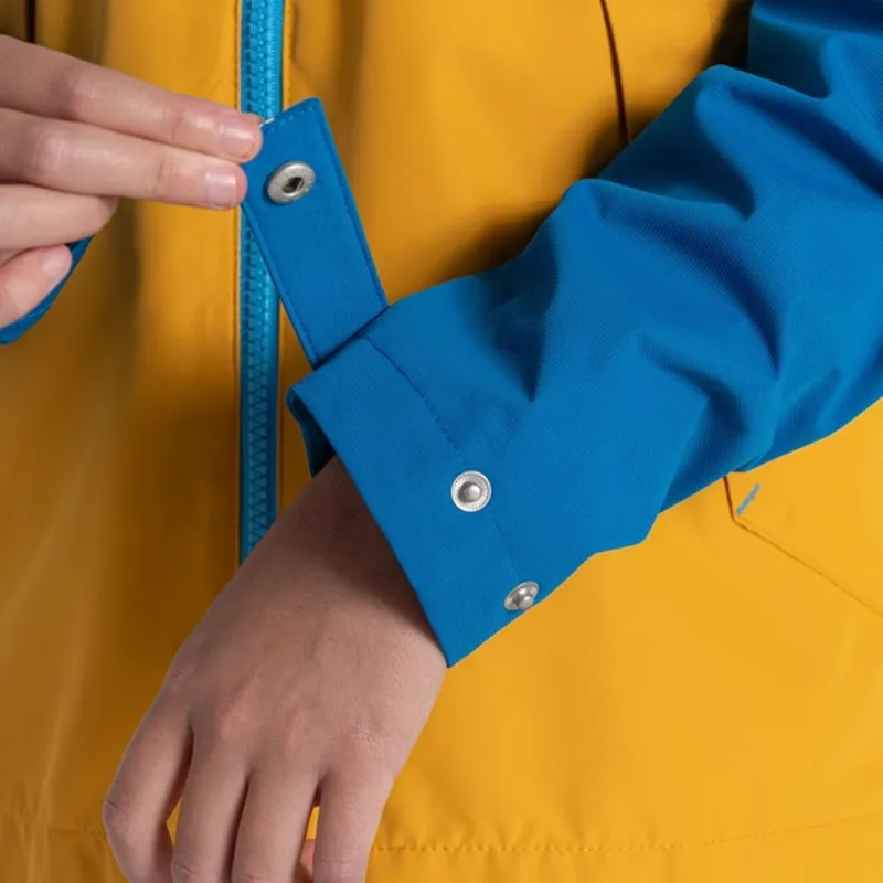 Craghoppers Fabre Waterproof Jacket Kids in Howlite Blue/Warbler Yellow-6