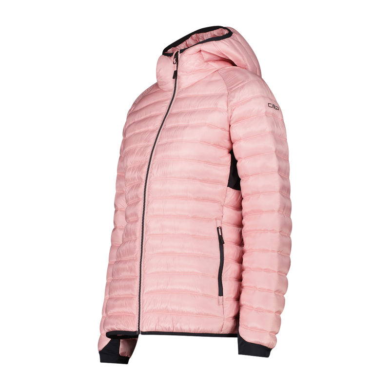 CMP Jacket Fix Hood with Sorona padding Womens in Pink-2
