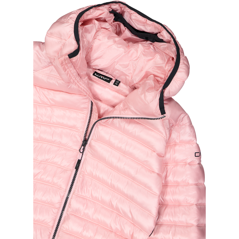 CMP Jacket Fix Hood with Sorona padding Womens in Pink-4