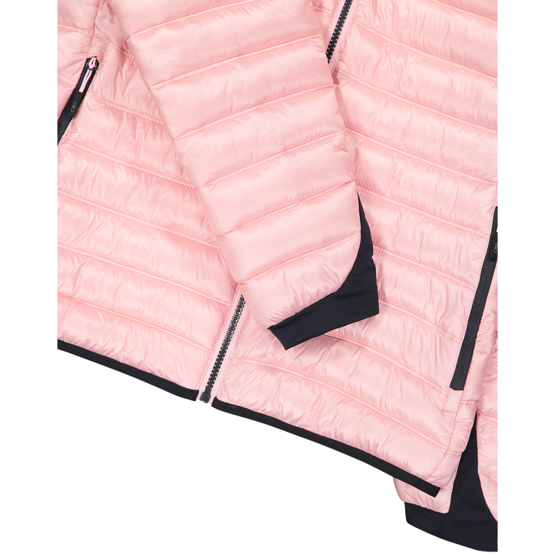 CMP Jacket Fix Hood with Sorona padding Womens in Pink-5