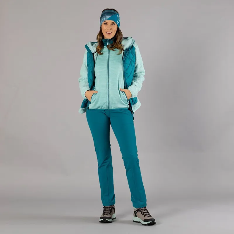CMP Unlimitech Jacket Hybrid Fix Hood Womens in Antracite-9