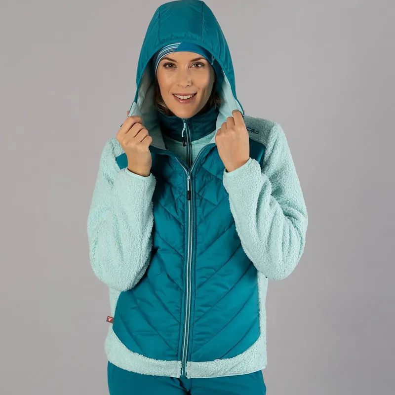 CMP Unlimitech Jacket Hybrid Fix Hood Womens in Antracite-10