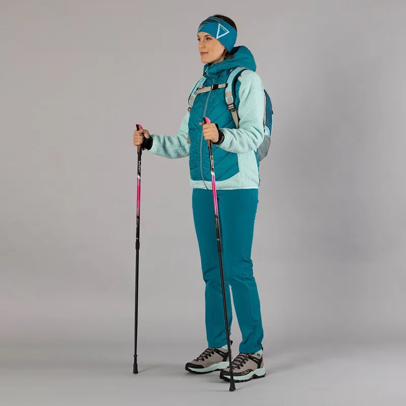 CMP Unlimitech Jacket Hybrid Fix Hood Womens in Antracite-6