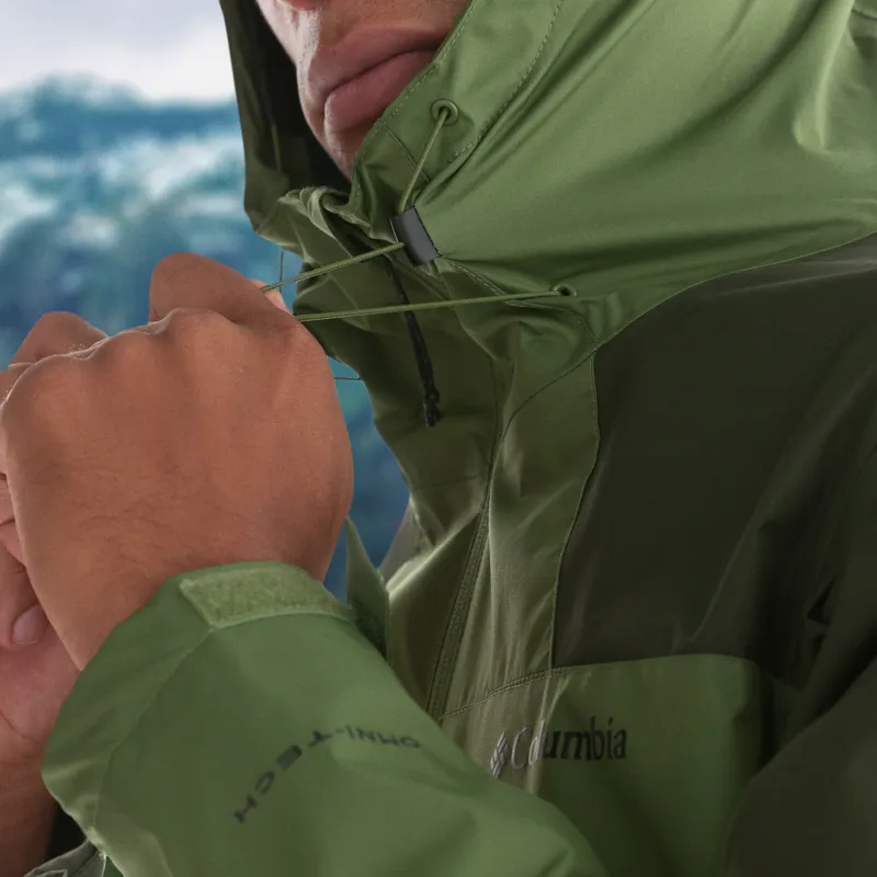 Columbia Inner Limits III Waterproof Jacket Mens in Mossy Green/Greenscape/Antique Moss-10