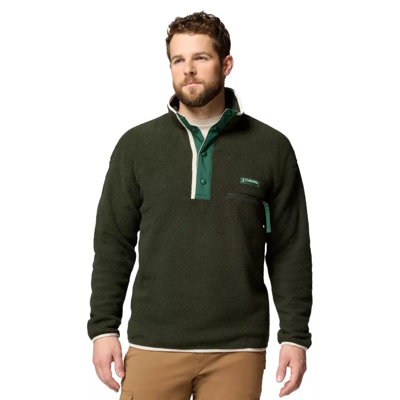 Columbia Helvetia II Half Snap Fleece Mens in Greenscape