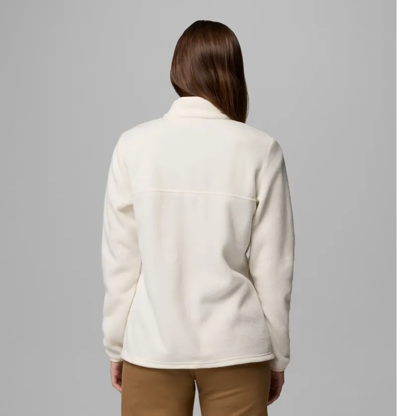 Columbia Benton Springs 1/2 Snap Pull Over II Womens in Chalk/Camel Brown-2