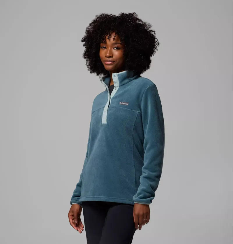 Columbia Benton Springs 1/2 Snap Pullover II Fleece Womens Everblue-1