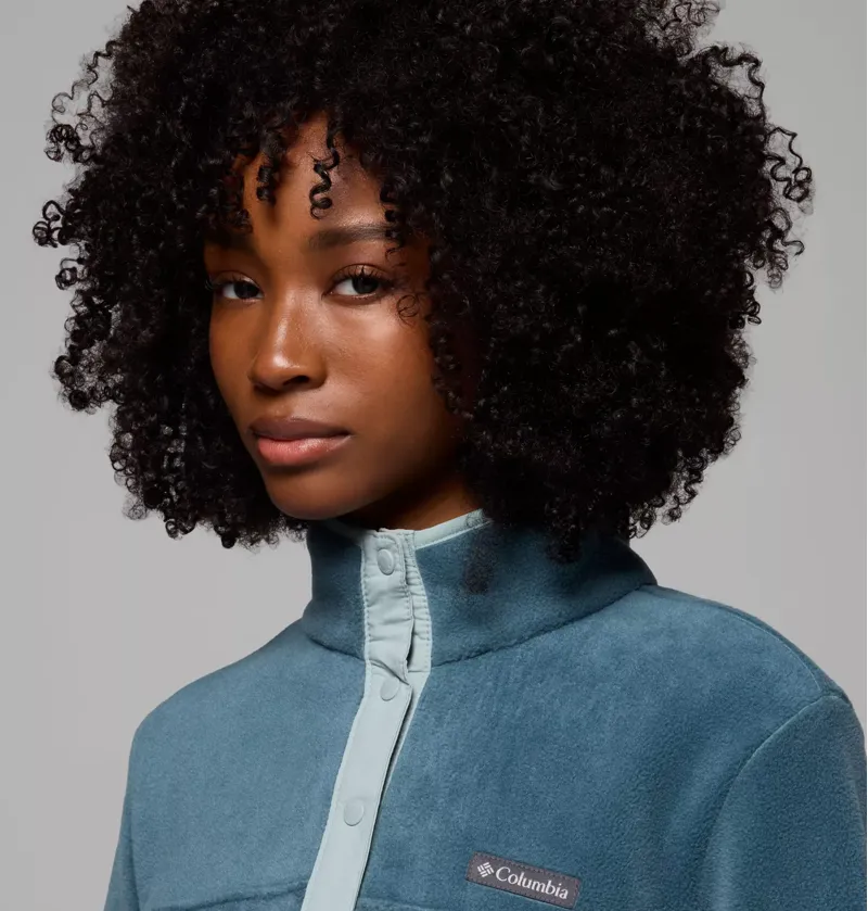 Columbia Benton Springs 1/2 Snap Pullover II Fleece Womens Everblue-4