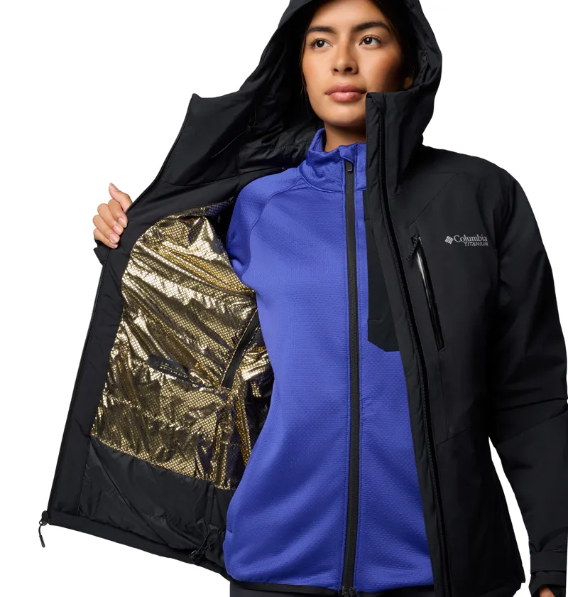 Columbia Explorers Edge II Insulated Waterproof Jacket Womens in Black-3