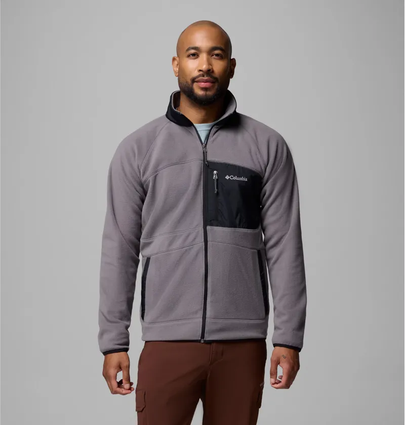 Columbia Fast Trek Overlay Full Zip Mens in City Grey/Black-6