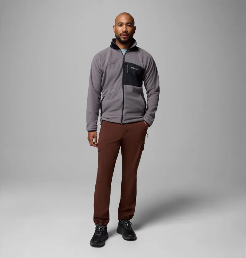 Columbia Fast Trek Overlay Full Zip Mens in City Grey/Black-1