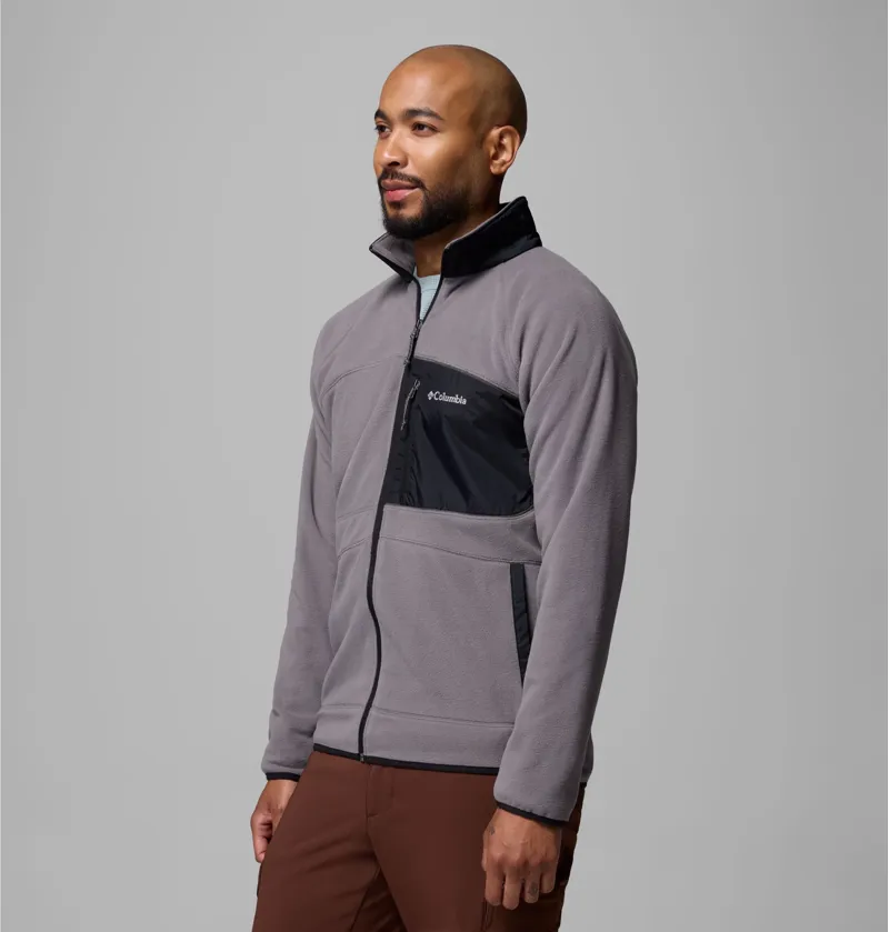 Columbia Fast Trek Overlay Full Zip Mens in City Grey/Black-3