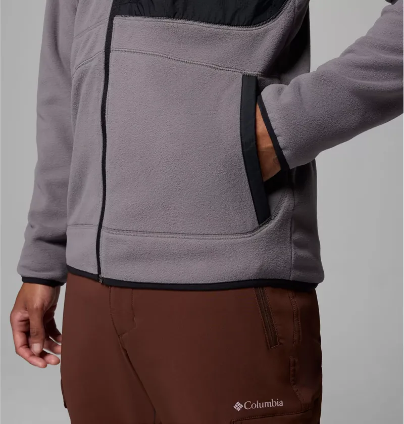 Columbia Fast Trek Overlay Full Zip Mens in City Grey/Black-5