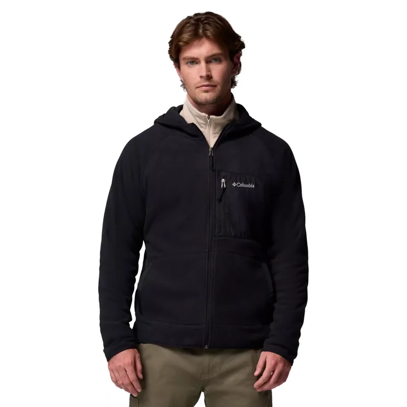 Columbia Fast Trek Overlay Hooded Full Zip Mens in Black