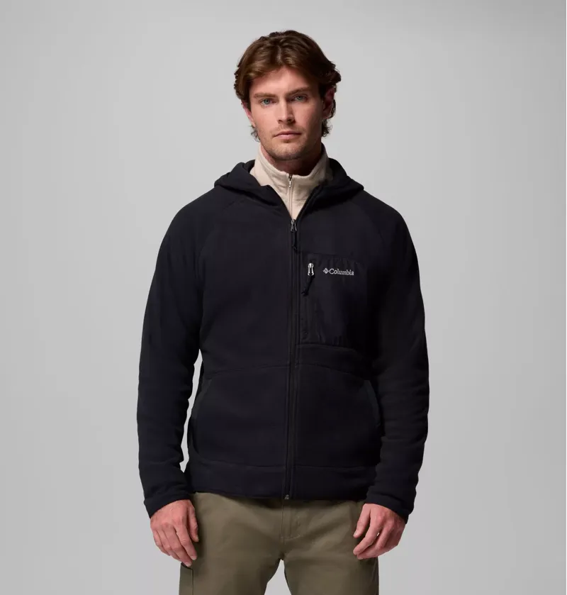 Columbia Fast Trek Overlay Hooded Full Zip Mens in Black-7
