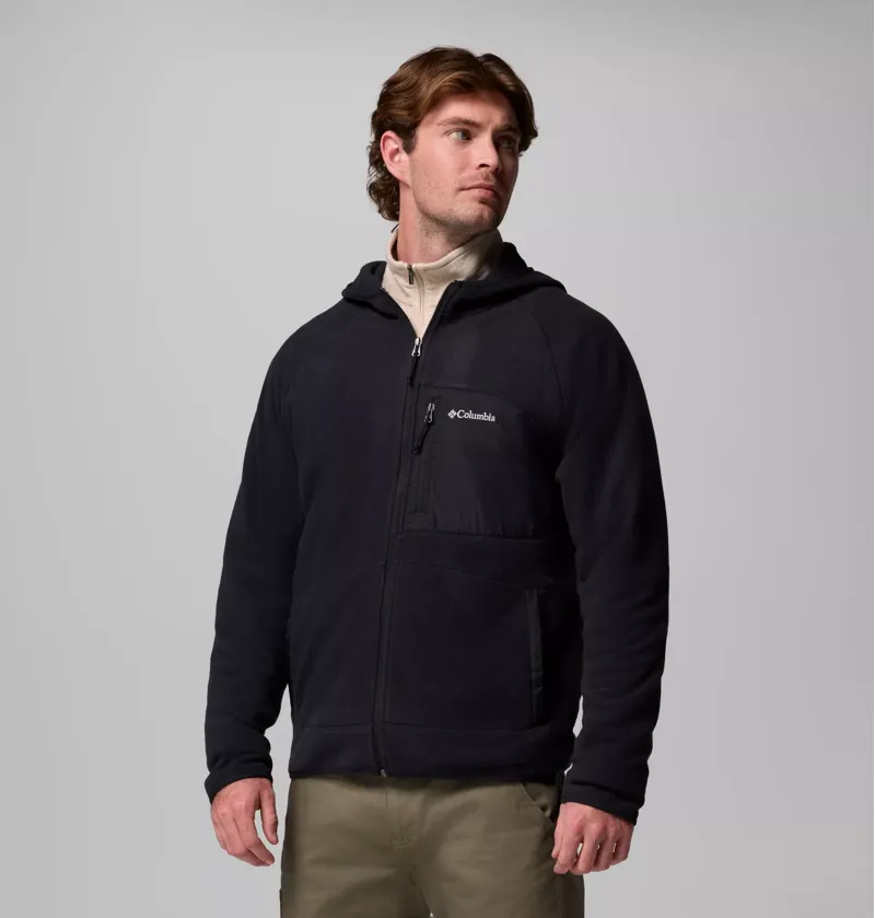 Columbia Fast Trek Overlay Hooded Full Zip Mens in Black-2