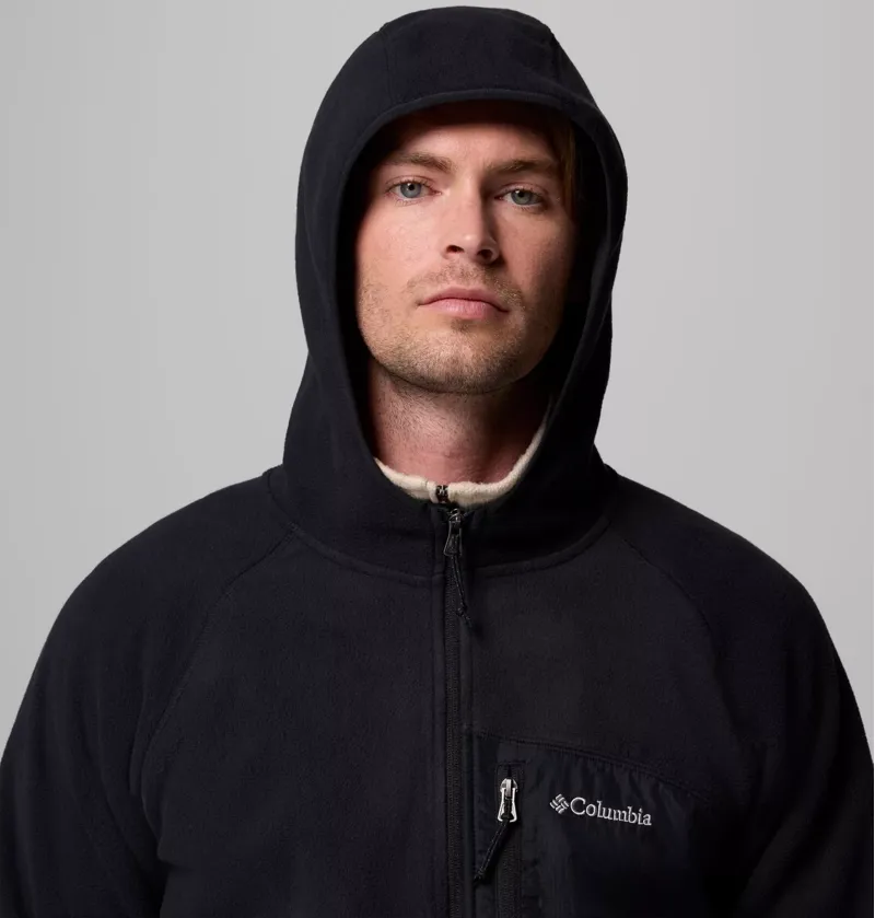 Columbia Fast Trek Overlay Hooded Full Zip Mens in Black-4