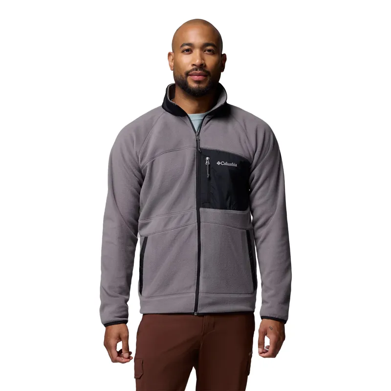 Columbia Fast Trek Overlay Full Zip Mens in City Grey/Black