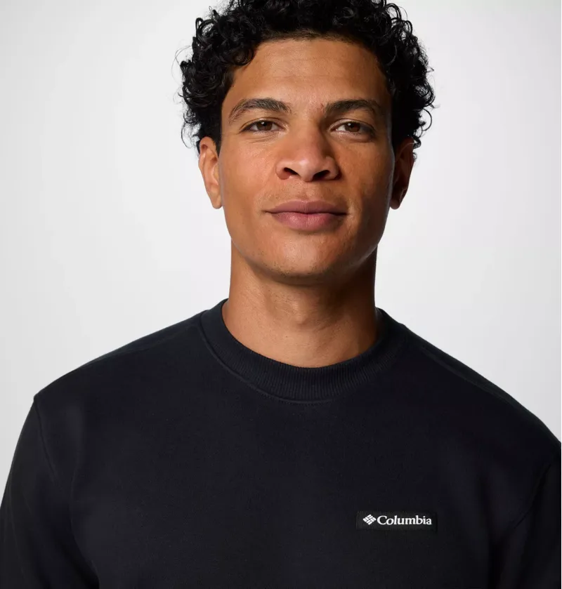 Columbia Meridian Creek Crew Mens in Black-4