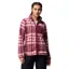 Columbia West Bend Print Full Zip Womens II in Rich Wine Herringplaid