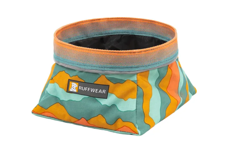 Ruffwear Quencher Dog Bowl in Spring Mountains in Medium
