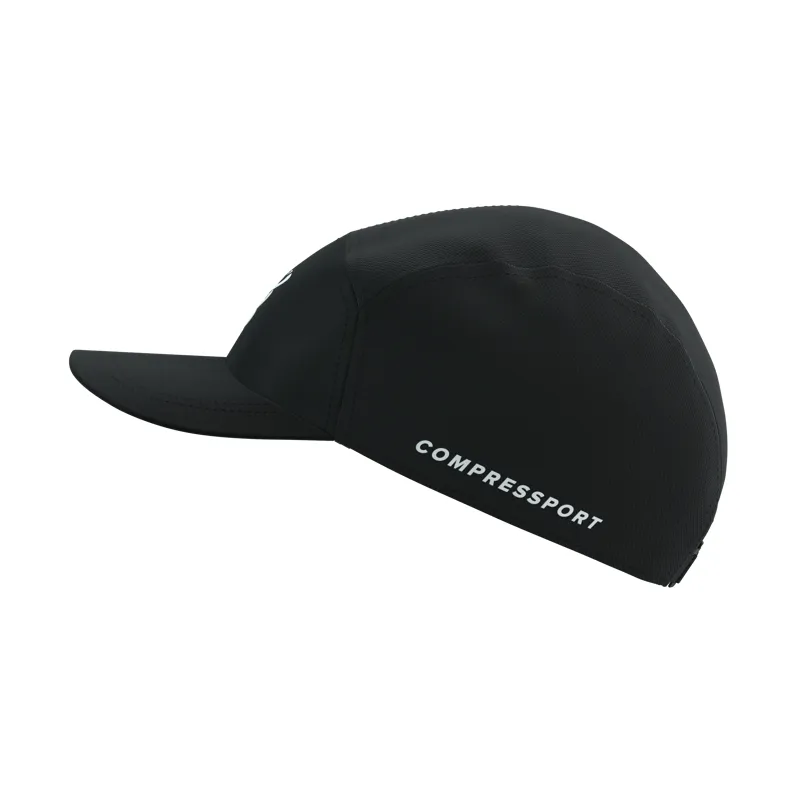 Compressport 5 Panel Running Cap in Black-7